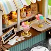 Architecture/DIY House Wooden Miniature Doll House DIY Handmade Assembly Model Building Kit With Dust Cover 3D Puzzle Toy Birthday Gift Dollhouseouse