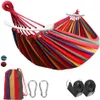 Hamac à plein air portable jardin hamac sportif à domicile Camping Toile de swing strip hammock double hamock240513