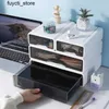 Förvaringslådor BINS DESKTOP LAGRINGSBOX A4 Filskåp Stor låda Arbetsstation Komplett förvaring Desktop Rack Cosmetics Dormitory Desktop Organizer S24513