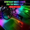 Lumières décoratives Éclairage néon Light Light acrylique Strip Light Car LED Light Interior Atmosphère Lights Lampe de décoration pour la voiture 258 Couleurs T240509