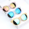 Lunettes de soleil Lunettes de soleil Childrens Couleurs Réfr en couleur des garçons et filles Classic Retro Mignon Sunglasses Lunettes Round UV400 D240514