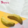 ベーキング型バナナデザインシリコーンカビdiyクラフトソープムースケーキアイス型装飾ツールアクセサリー
