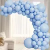 Balão de festa azul de 107pcs