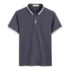 Browon 2024 Летняя повседневная рубашка поло Мужчина с коротким рукавами для воротника Polo Slim Fit, подходящая для мужчин плюс размер раскрасные рубашки Polo 240428