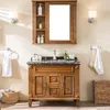 Decoratieve borden eiken wasbekken bekkens vaste houten vloer badkamer kast Chinese stijl wasbasin