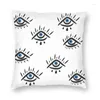 Pillow Watercolor Evil Eye Nazar Painting Nordic Throw Cover Decoracion Salon Case Hamsa Lucky Charm Car