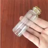 40 ml mini -flaska med korkpropp liten tom klar glas hantverk flaskor injektionsflaskor för bröllopsdekoration julklappar 50 st/parti gjakq
