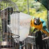 Outros pássaros suprimentos alimentadores de alimentos pendurados tigelas tigela de codorna para gaiola pássaros plásticos multifuncional
