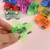 Transport pour enfants Small Toys Transparent Pull Back Mini Plane Cartoon Anime Car Party Outdoor Novel et Funny Toys