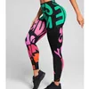 Leggings femminili leggings con stampa graffiti Donne leggings senza cuciture Fitness High Witness Pantaloni dell'anca Sollettini sportivi elastici Y240508