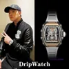 Watch Luxury Classic Wristwatch Rose Gold Carbon Fiber Tourbillon Watch Automatic Mechanical Watch For Men Business Head Watch WL G958