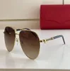 Gold Leopard Luxury Man Glasses Sunglasses Mulher Moda Eyewear Polarizado Sungase Anti Blue Light Lens UV Metal Metal Frame Scret4679292