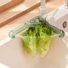 Küche Aufbewahrung Kunststoff Waschbecken dreieckiger Abflussrock Hängende Anti-Clogging-Lebensmittelrückstände Filter Einstellbarer platzsparender Entwässerung
