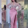 Arabic Aso Ebi Sexy Lace Beaded Evening Dresses Sequins High Neck Prom Dresses Cheap Formal Party Second Reception Gowns 2022 3278