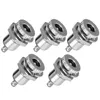 1 st Nieuw 5-pack DC-099 5,5 mm x 2,1 mm 30V 10a DC Power Jack Socket, schroefdraaddraadpaneel Connectoradapterbeveiliging