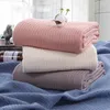 Couvertures Waffle Bamboo Washed Sofa Kids Adults Litch Cotton Pure Air Fibre Couverture Musline Couvre-Cover CONDITION POUR LE LIT