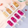 Bakning formar silikon glass mögel diy chokladdessert popsicle magas kubtillverkare hemlagade verktyg sommarparty leveranser