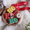Выпечка пресс -формы рождественские английские буквы Hohoho patter cookie cutter роман романа роман