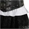 Bustiers korsetter Tredelar från Shoder Fashion Locking Stängning Steampunk Costumes Medieval Corset Dress Pirate Lingerie Kirt Dro Dh5qm