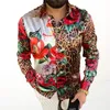 Zomermode super slanke shirt van topkwaliteit heren over shirt shirt met lange mouwen formeel fit kantoor camisa sociaal casual Europese maat Hawaiiaanse herfst shirts