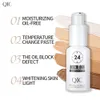 Qic Qini kleur opwarming huid vloeistof foundation natuurlijk masker verhelderende set make -up camouflagestift kleur veranderende bb crème make -up