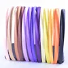 Accessoires de cheveux 10 pièces / lot Ordinaire 10 mm Bandeau en satin avec une fille Couvrage résine Hair Plastique Childrens Bands élastiques ACCESSOIRES D240513