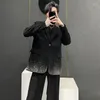 Men's Suits Niche Design Suit Jackets Lapel Korean Fashion Male Drilling Vintage Blazer Autumn Stylish 2024 Tops 28W1184