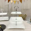 Plates 3 Layer Cake Stand Dishes Cupcake Plastic Candy Living Room Home Fruit Plate Creative Modern Basket