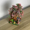 Architectuur/DIY House Mini Sakura Tree House Building Block Set |Stad Street View Diy Toys |Cherry Blossom Model cadeau voor kinderen