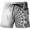 Short masculin Boxer Boxer Short Pants 3D Print Paisley Geométric Swimks Summer Casual Surf Board Hawaii Beach Gym Ice