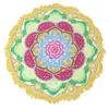 Couvrette de plage hippie / serviette boho / Indien de table ronde bohemienne décor de Mandala / Mat de yoga Méditation 58 "2.3