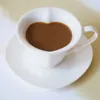 Kubki Walentynkowe Prezent Europy prosty przecinek kawy i zestaw talerzy Kreatywny ceramiczny śniadanie mleczna herbata