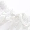 女性のブラウス夏の女性刺繍シフォンシャツタッセルプルオーバー半袖ルーズホワイトレディトップス甘い女性服
