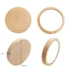 Tasche tragbares hölzerne runde kleine Holz Mini Make -up Mirror Hochzeitsfeier Geschenke Geschenke Custom xu 0228 en