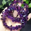 Link Bracelets Natural Amethyst Point Point Ponto Crystal Reiki Healing Stone Jewelry Gifting Gift for Women 1pcs 17-19mm