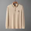 Marka wysokiej klasy T-shirt Mens Mens Lapel Spring and Autumn Modna bielizna Paul Casual Business Polo Shirt Mens 240510