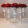 花の背の高い花瓶の装飾床金属柱結婚式ステージパーティーイベントのための台座背景ブライダルカップルシャワーのアイデアs