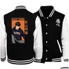 Vestes pour hommes haïkyuu uniforme de baseball imprimé dessin animé japonais mode homme chaud streetwear bomber veste au manteau d'hiver automne del dhyf3