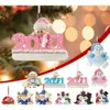 Tree Pendant DIY Decorations Christmas Decoration الحلي المعلقة منتج هدية مخصصة للعائلة ديكور Navidad 0913