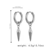 2024 Fashion Jewelry Stainless Steel Cone Pendant Exquisite Women's Personality Charm Shining Earrings