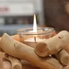 Candle Holders Craft Portable Home Wedding Art DIY Glass Decoration Delicate Wooden Stick Romantic Handmade Tealight Holder