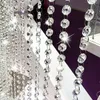 Chaise couvre 10 mètres / paquet de perles de cristal acryliques Pendant Garland Chandelier Hanging Party Tabrins de décoration de mariage Tables centres