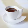 Kubki Walentynkowe Prezent Europy prosty przecinek kawy i zestaw talerzy Kreatywny ceramiczny śniadanie mleczna herbata