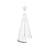 Décorations de Noël LED Tree Lightshow String Cone Cone Waterfall Star Lights Outdoor Mticolor for Wedding Party Decoration Eu Plug Dro Dhqvl