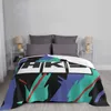 Одеяла ретро -рисунок для домашнего дивана для кровати для кемпинга.