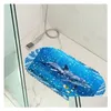 Banyo Paspasları 35x70cm Okyanus Dünya PVC Anti Slip Douche Banyo Mat Duş Pedi Tapete Banheiro Antiderrapante Tappetino Doccia 230921 DR DHGNV