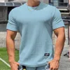 Nouvelle tendance d'été Pullover Round Nou Snake Match Bottom T-shirt Sports Fitness Top Top Men S Sleeve Op Hort Leeve
