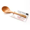 Spoons Kitchen Cooking Multifunction Long Handle Wooden Serving Spoon Dinnerware Soup Ladle Rice Scoop