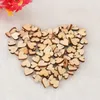 Window Stickers 100pcs Rustic Wood Wooden Love Heart Wedding Table Scatter Decoration Crafts DIY Decor 2024