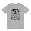 Męskie koszulki 1989 vintage muzyczne plakat T-shirty modne fandom fandom muzyczny koncert t-shirt Short Slve Cute Graphic TS Women Odzież T240510
